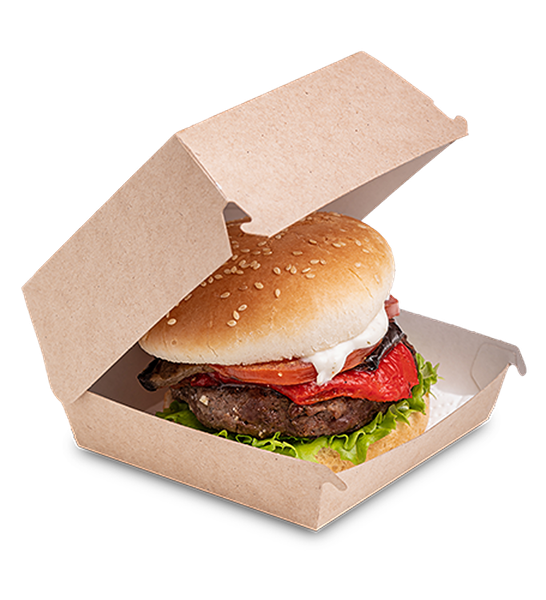 Изображение товара Набор коробок упаковочных для еды OSQ Burger M 100/115x100/115x60 (300шт)