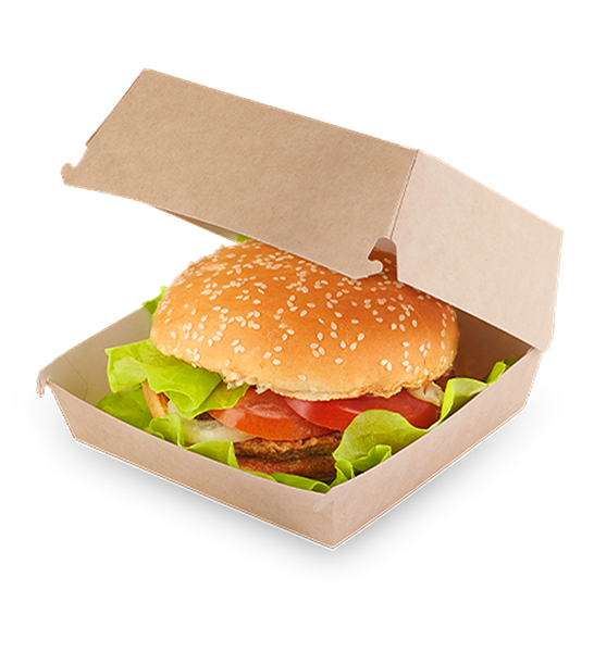 Изображение товара Набор коробок упаковочных для еды OSQ Burger M 100/115x100/115x60 (300шт)
