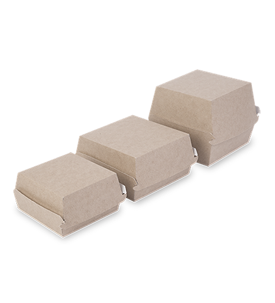 Изображение товара Набор коробок упаковочных для еды OSQ Burger M 100/115x100/115x60 (300шт)