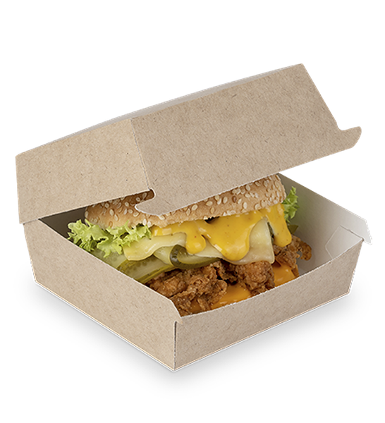 Изображение товара Набор коробок упаковочных для еды OSQ Burger M 100/115x100/115x60 (300шт)