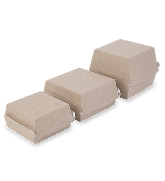 Изображение товара Набор коробок упаковочных для еды OSQ Burger L 123/140x123/140x70 (240шт)