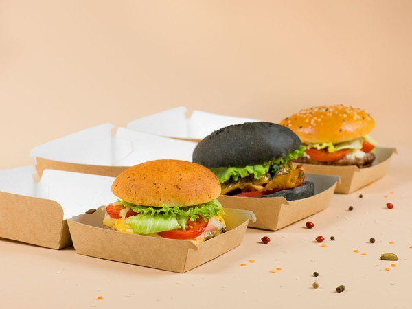 Изображение товара Набор коробок упаковочных для еды OSQ Burger L 123/140x123/140x70 (240шт)