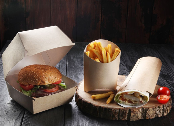 Изображение товара Набор коробок упаковочных для еды OSQ Burger XL 112/140x112/140x120 (220шт)