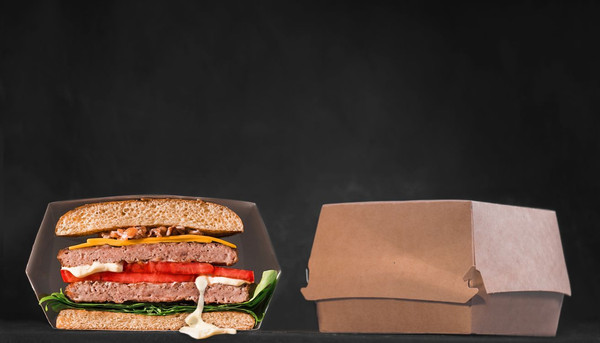 Изображение товара Набор коробок упаковочных для еды OSQ Burger XL 112/140x112/140x120 (220шт)
