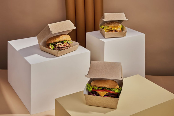 Изображение товара Набор коробок упаковочных для еды OSQ Burger XL 112/140x112/140x120 (220шт)