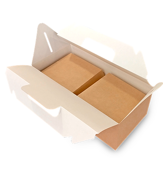 Изображение товара Набор коробок упаковочных для еды OSQ Box With Handle 290x143x98 (200шт)