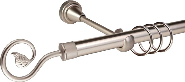 Изображение товара Карниз для штор АС ФОРОС Grace D19Г + наконечники Завиток одинарный (2м, сатин)