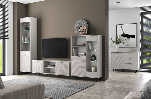 Изображение товара Тумба Anrex Runa 1D3S (персидский жемчуг/амарок)