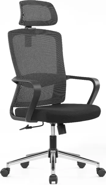 Изображение товара Кресло офисное SitZone U-060A (черный/хром)