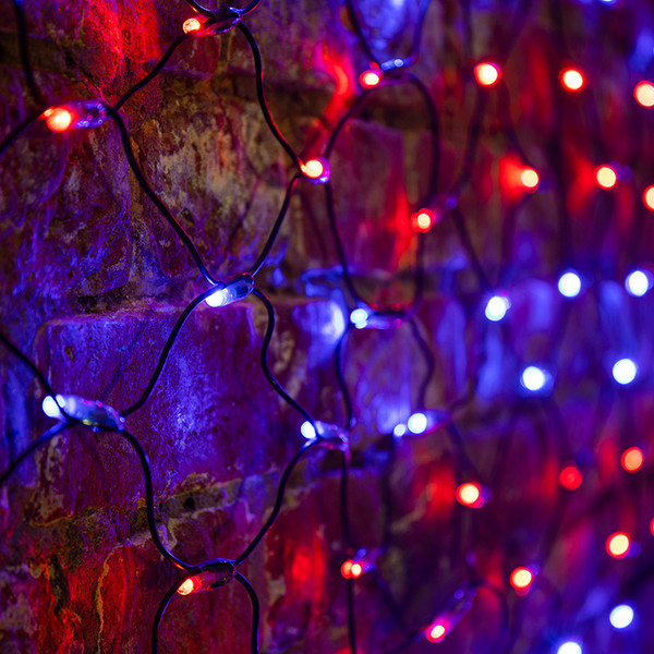Изображение товара Светодиодная сеть Neon-Night 215-033 (2.5x2.5м, красный/синий)