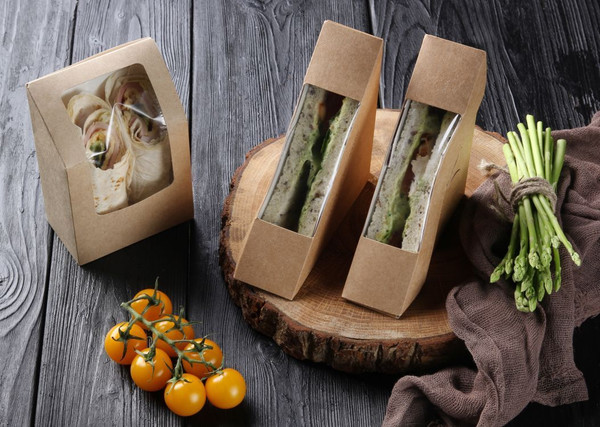 Изображение товара Набор коробок упаковочных для еды OSQ Sandwich 60 126x126x61 (400шт)