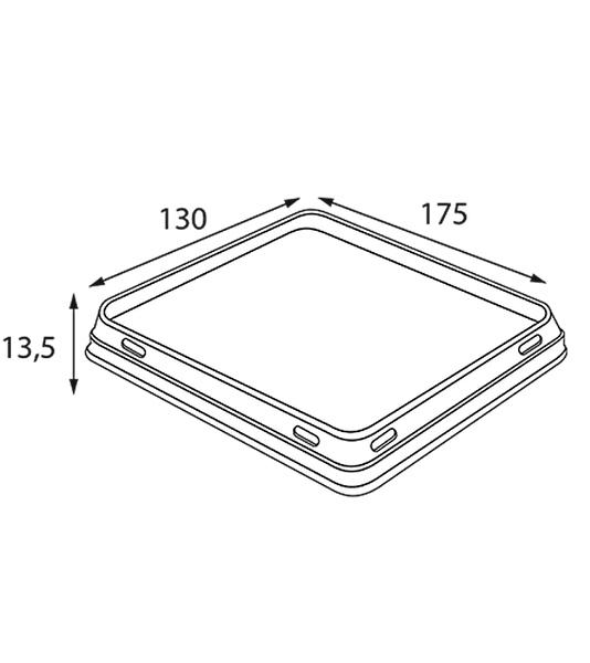 Изображение товара Набор одноразовых контейнеров OSQ OpSalad 500 140/165x105/120x45 (600шт, без крышки)