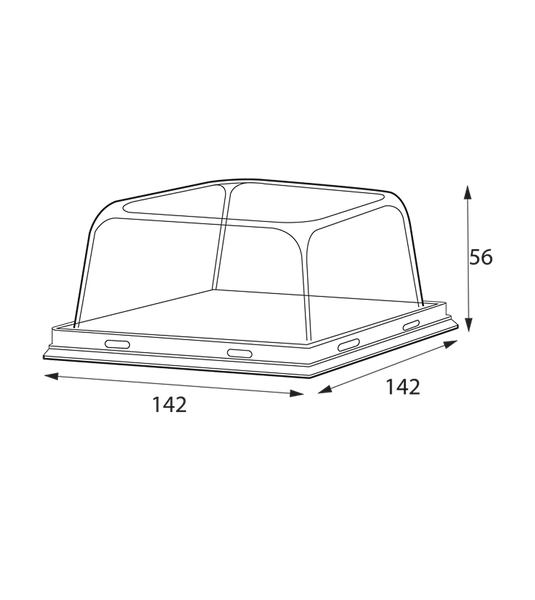 Изображение товара Набор крышек для контейнеров OSQ SmartPack 550 купольная (450шт)