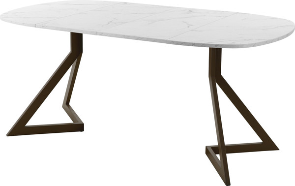 Изображение товара Обеденный стол AMC Elite Е20(900) D7 (коричневый/мрамор кристалл)