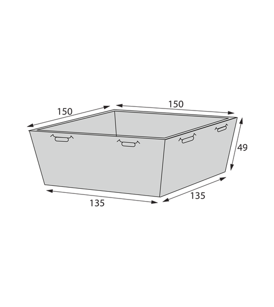 Изображение товара Набор коробок упаковочных для еды OSQ SmartPack 800 box 133/133x49 (200шт)