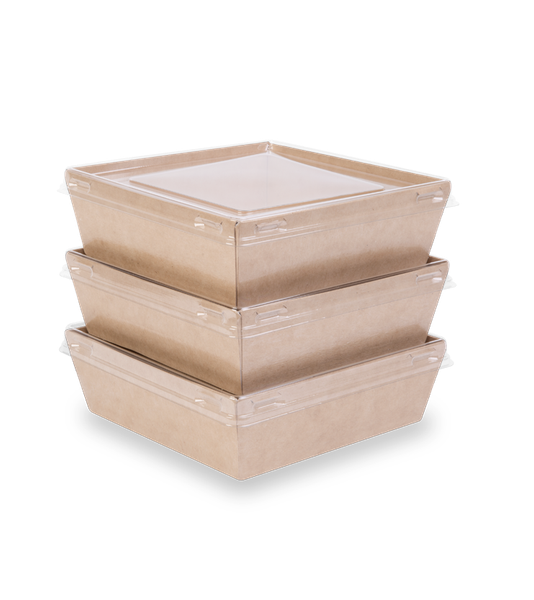 Изображение товара Набор коробок упаковочных для еды OSQ SmartPack 900 box 150/150/40 (200шт)