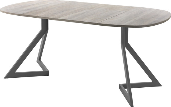 Изображение товара Обеденный стол AMC Elite Е20(900) D7 (графит/дуб уайт-ривер песочно-бежевый)