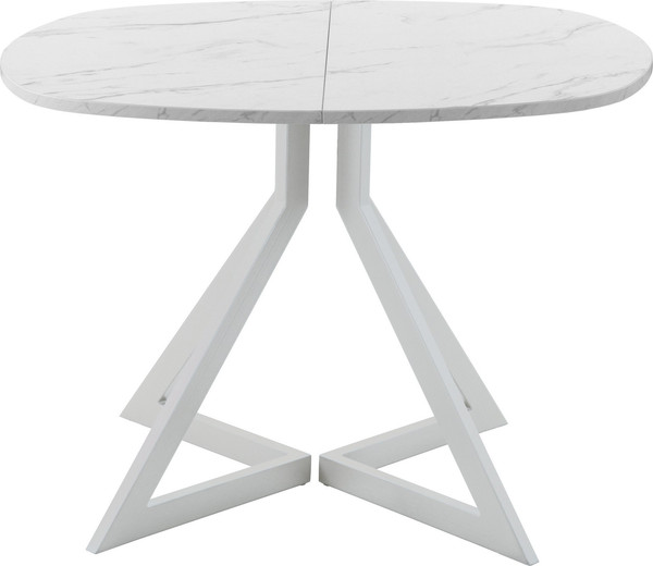 Изображение товара Обеденный стол AMC Elite Е20(900) D7 (серебро/мрамор кристалл)