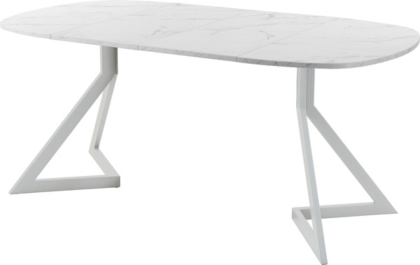 Изображение товара Обеденный стол AMC Elite Е20(900) D7 (серебро/мрамор кристалл)