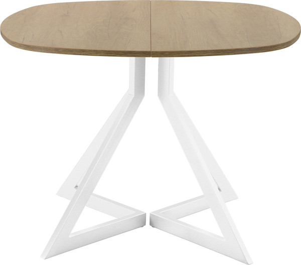 Изображение товара Обеденный стол AMC Elite Е20(900) D7 (белый/дуб небраска натур)
