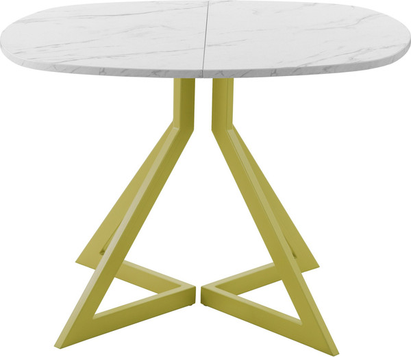 Изображение товара Обеденный стол AMC Elite Е20(900) D7 (золото/мрамор кристалл)