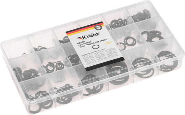 Изображение товара Набор уплотнительных колец Kranz KR-01-3101-17 (225шт)