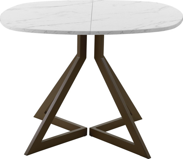 Изображение товара Обеденный стол AMC Elite Е20(800) D7 (коричневый/мрамор кристалл)