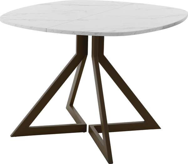 Изображение товара Обеденный стол AMC Elite Е20(800) D7 (коричневый/мрамор кристалл)