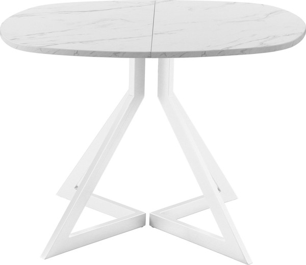 Изображение товара Обеденный стол AMC Elite Е20(800) D7 (белый/мрамор кристалл)