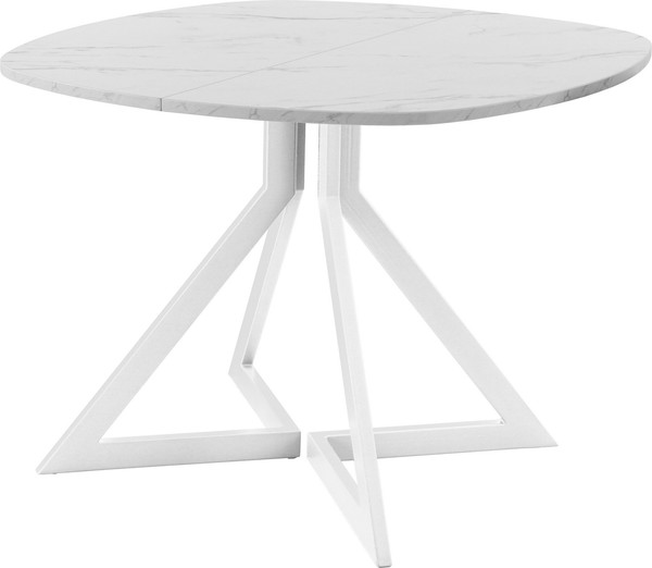 Изображение товара Обеденный стол AMC Elite Е20(800) D7 (белый/мрамор кристалл)