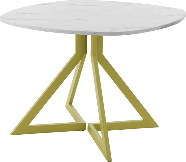 Изображение товара Обеденный стол AMC Elite Е20(800) D7 (золото/мрамор кристалл)