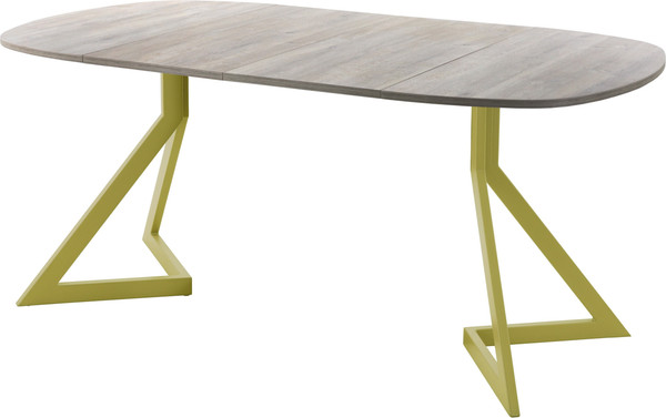 Изображение товара Обеденный стол AMC Elite Е20(800) D7 (золото/дуб уайт-ривер песочно-бежевый)