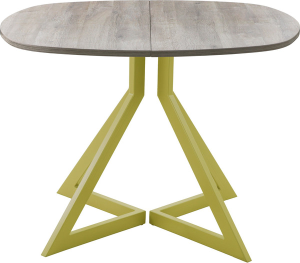 Изображение товара Обеденный стол AMC Elite Е20(800) D7 (золото/дуб уайт-ривер песочно-бежевый)