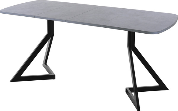 Изображение товара Обеденный стол AMC Elite Е20(1200) D2 (черный/бетон чикаго светло-серый)