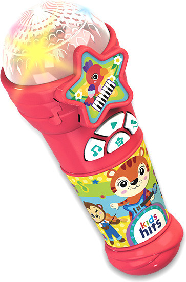 Изображение товара Музыкальная игрушка Kids Hits  Микрофончик с огоньками. Популярные песенки KH16/004