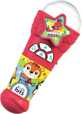 Изображение товара Музыкальная игрушка Kids Hits  Микрофончик с огоньками. Популярные песенки KH16/004