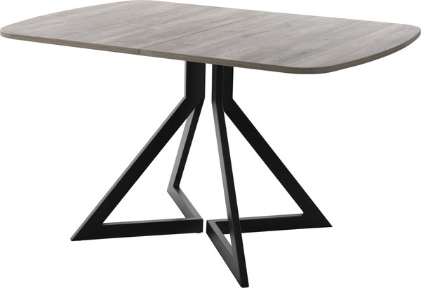 Изображение товара Обеденный стол AMC Elite Е20(1200) D2 (черный/дуб уайт-ривер песочно-бежевый)