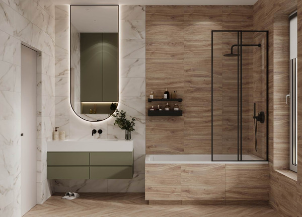 Изображение товара Плитка Beryoza Ceramica Luni белый (600х300)