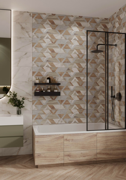 Изображение товара Плитка Beryoza Ceramica Luni белый (600х300)