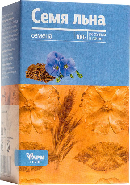 Изображение товара Пищевая добавка Фармгрупп Семя льна (100г)