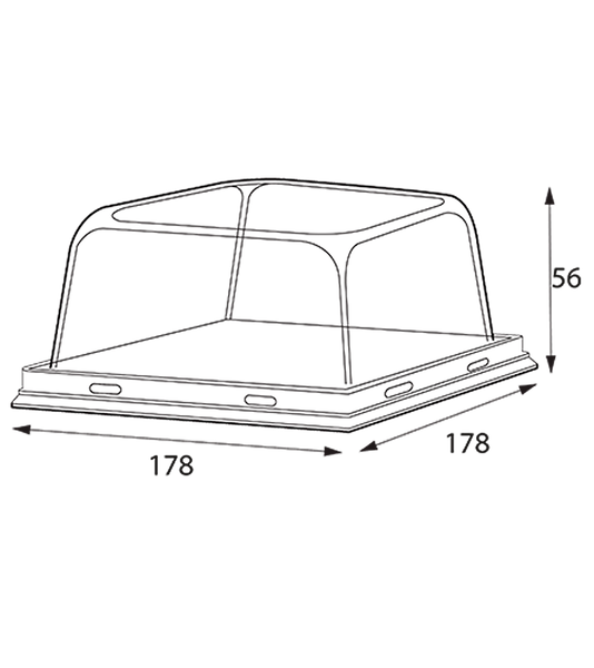 Изображение товара Набор крышек для контейнеров OSQ SmartPack 900 купольные (200шт)
