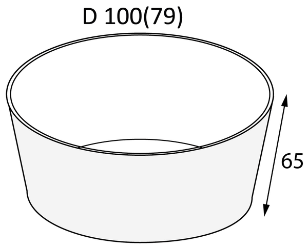 Изображение товара Набор одноразовых контейнеров OSQ Round Bowl 300 W (450шт)