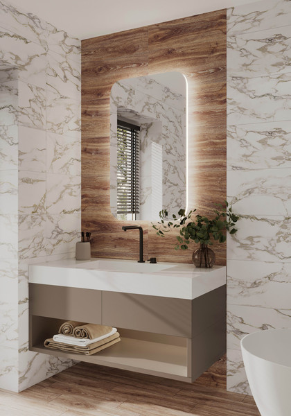 Изображение товара Плитка Beryoza Ceramica Carlo белый (600х300)