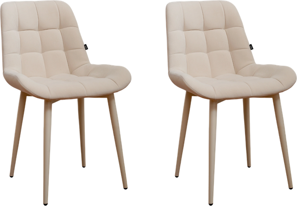 Изображение товара Набор стульев ДСВ Президент (2 шт, ваниль/опора бежевая)