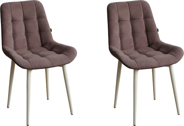 Изображение товара Набор стульев ДСВ Президент (2 шт, шоколад/опора бежевая)