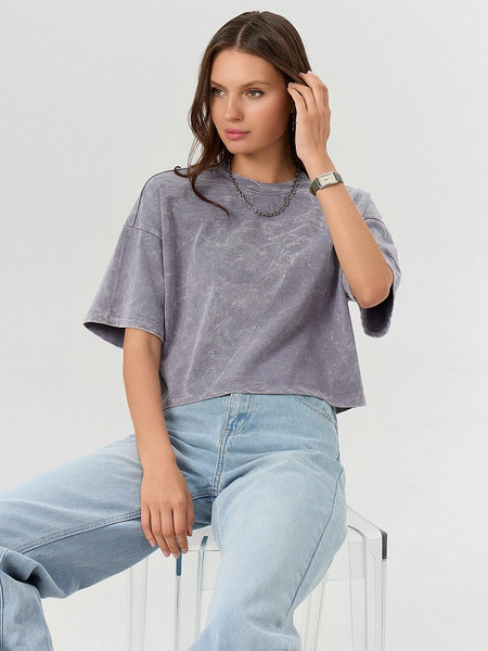 Изображение товара Футболка Mark Formelle 112664-1 (р.164/170-100-106, варка на сером)