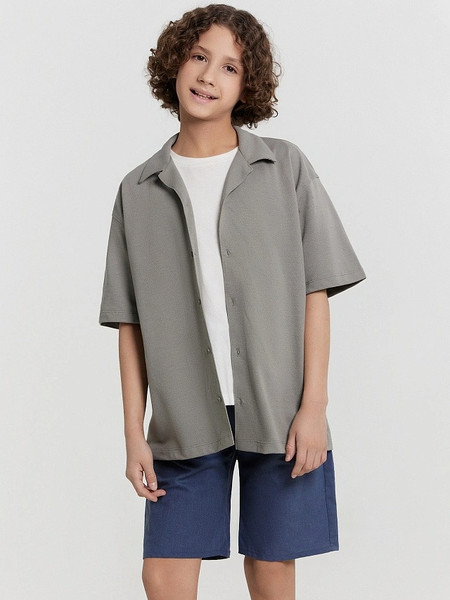 Изображение товара Рубашка детская Mark Formelle 113445 (р.146-72, серо-бежевый)