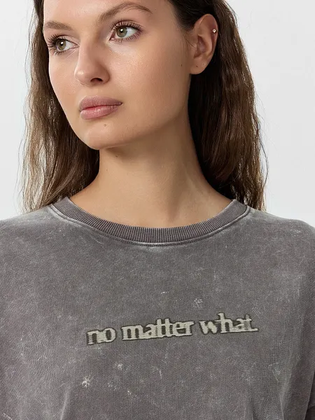 Изображение товара Свитшот Mark Formelle 122915 (р.164/170-88-94, acid wash серый)