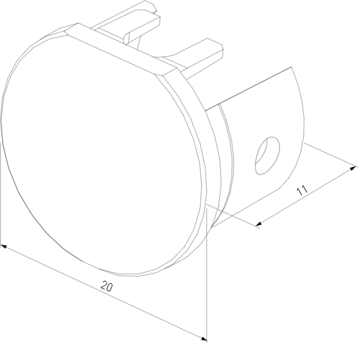 Изображение товара Заглушка для шинопровода Elektrostandard Mini Magnetic Round 85202/00 (2шт)
