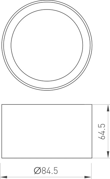 Изображение товара Кольцо декоративное для светильника Arlight LGD-ANTIGLARE-RING-R85 BK / 046757